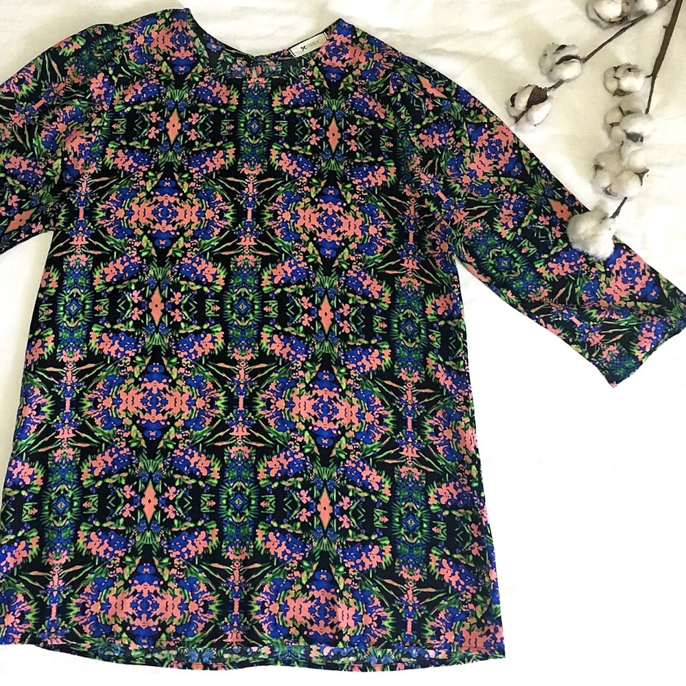 Anthropologie Everly Floral Blouse Top